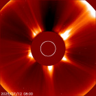 Latest LASCO C2 image of the Sun