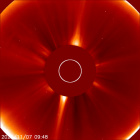 Latest LASCO C2 image of the Sun