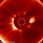 Latest LASCO C2 image of the Sun