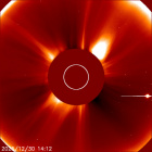 Latest LASCO C2 image of the Sun