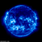 Click for time-lapse image of the sun