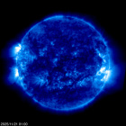 Click for time-lapse image of the sun