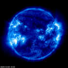 Click for time-lapse image of the sun