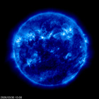 Click for time-lapse image of the sun