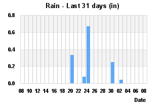 Rainfall Past 31 days